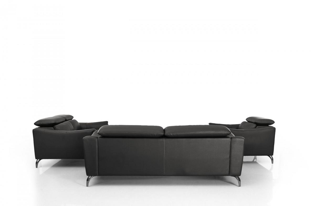 

                    
VIG Furniture VGBNS-1803-BLKSET Sofa Set Black Leather Purchase 
