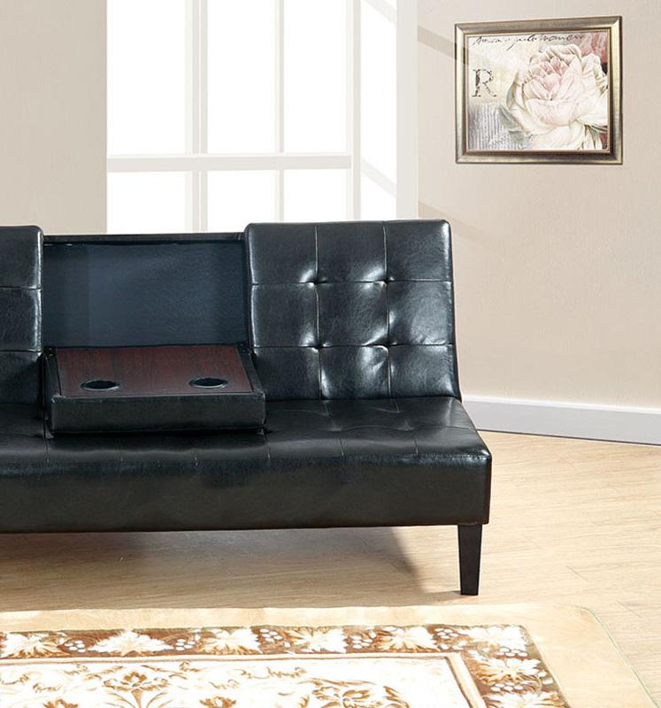 

    
Poundex Furniture F7209 Adjustable Sofa Black F7209
