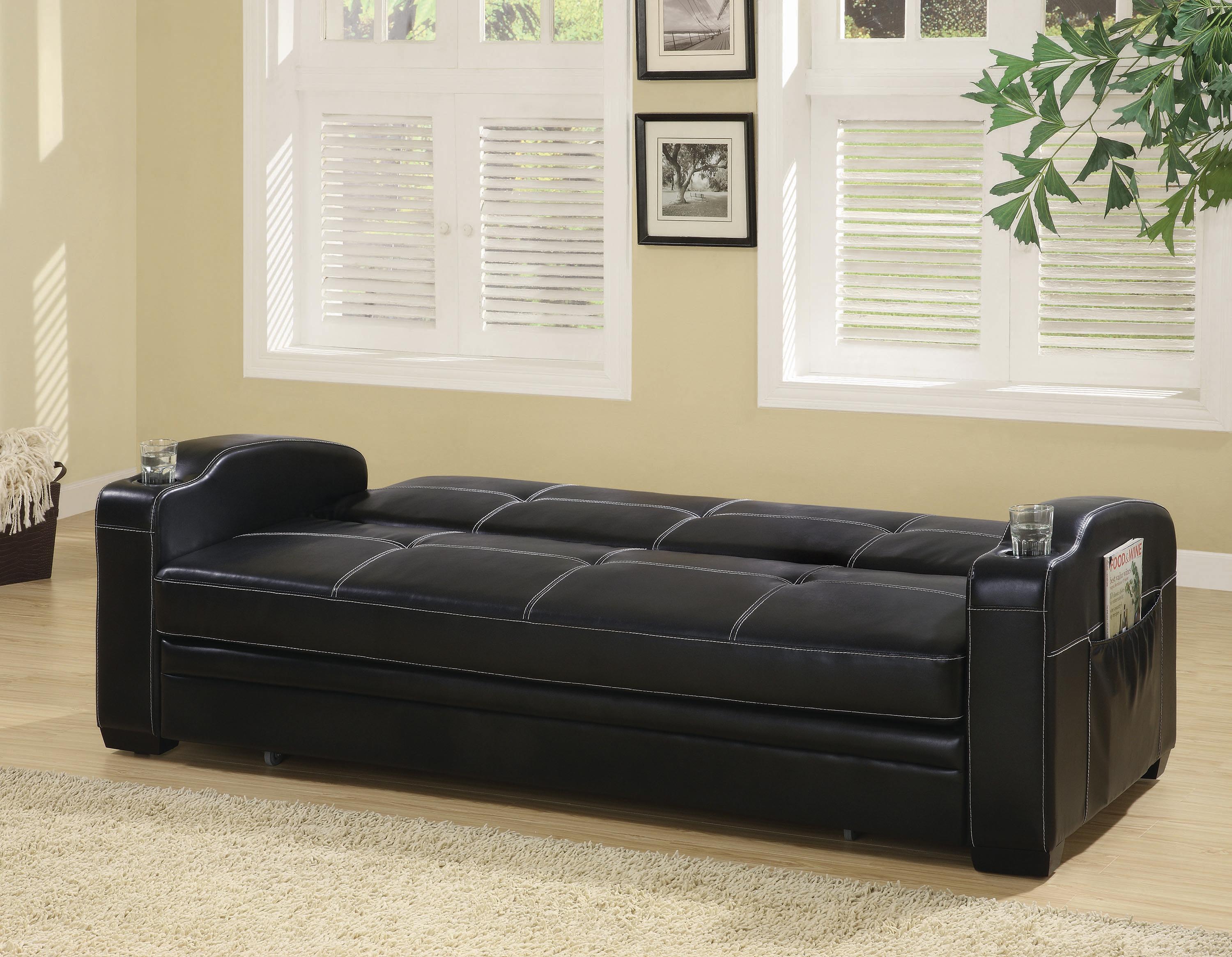 

                    
Coaster 300132 Avril Sofa bed Black Leatherette Purchase 
