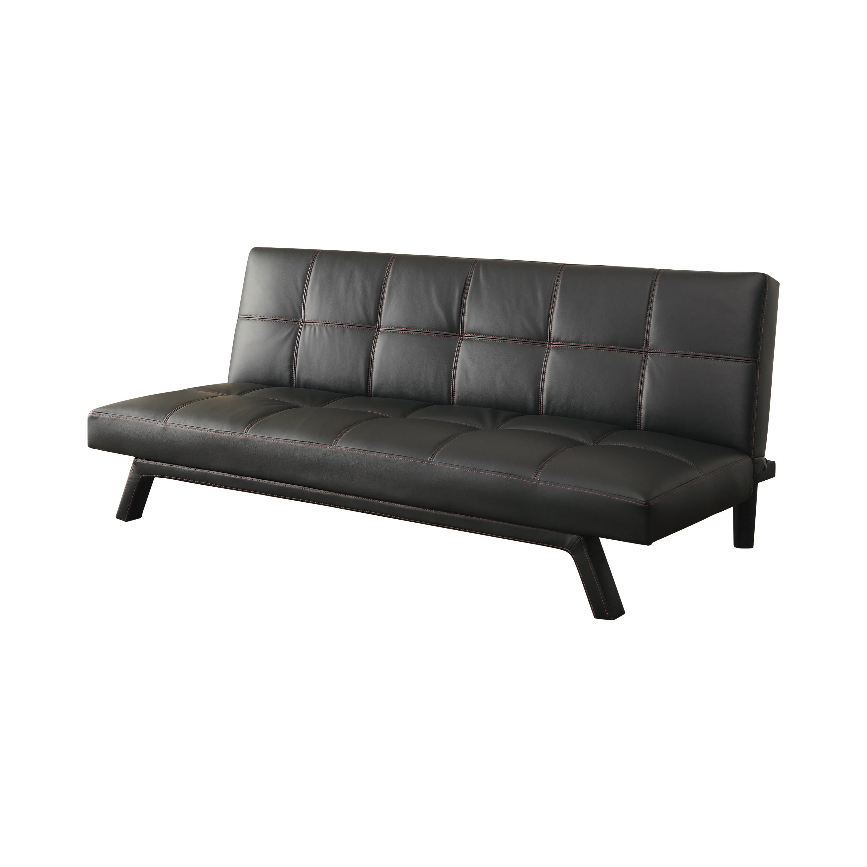 Modern Sofa bed 500765 Corrie 500765 in Black Leatherette