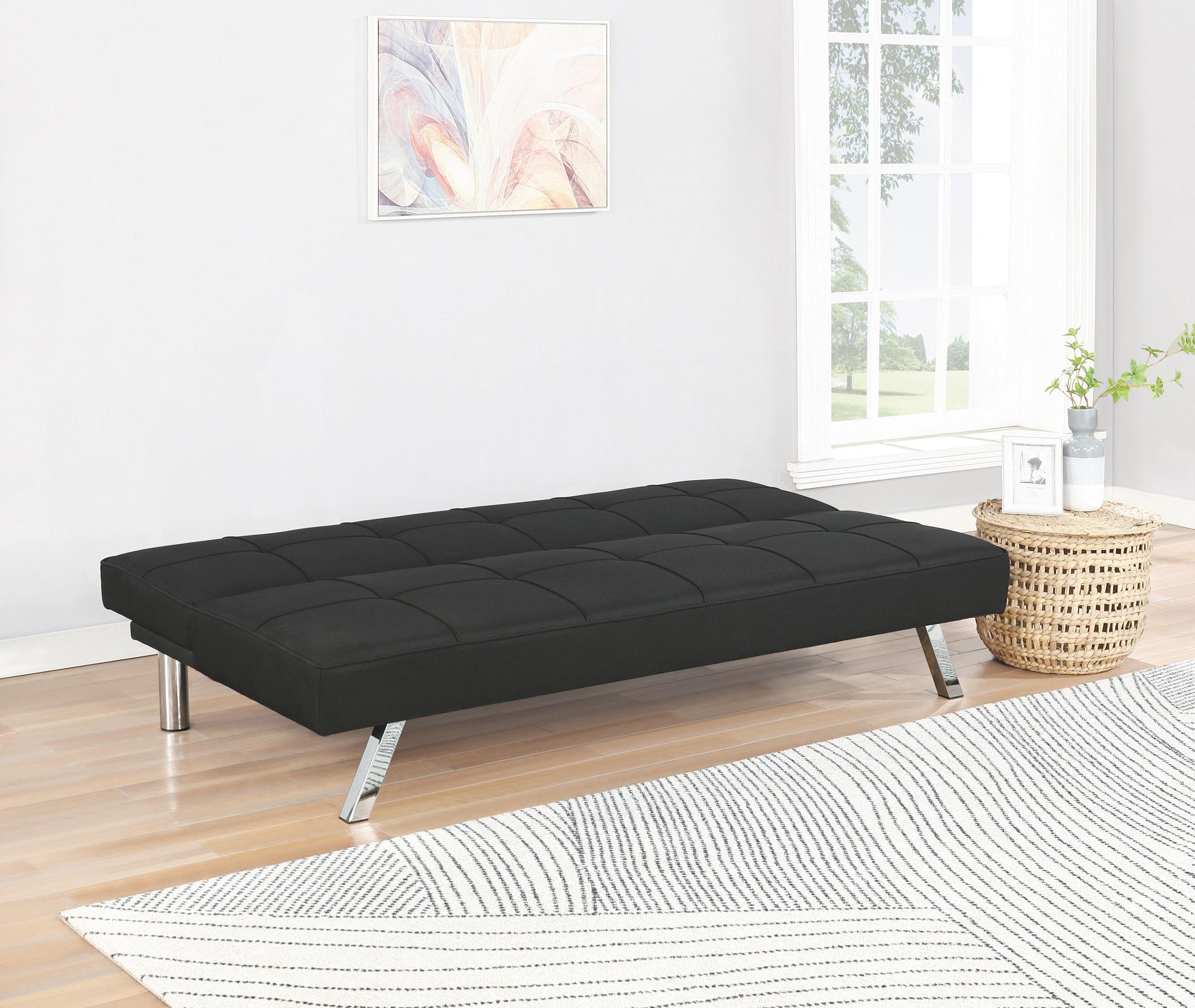 

    
360281 Modern Black Linen-like Fabric Sofa Bed Coaster 360281 Joel
