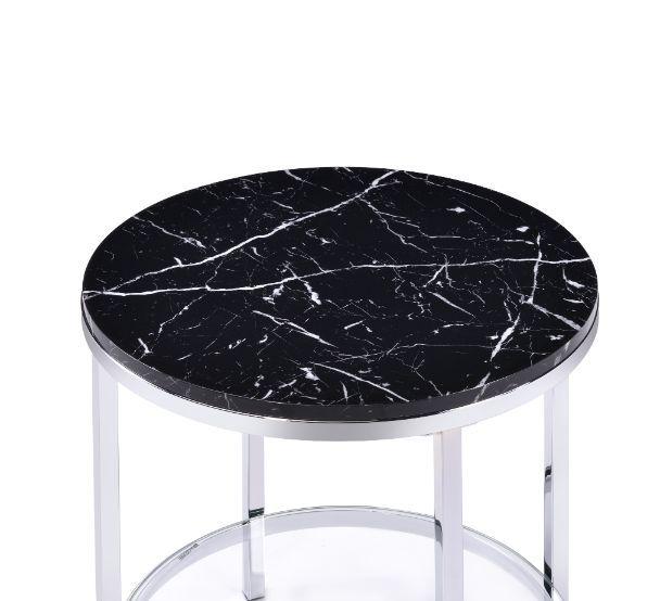 

    
Acme Furniture Virlana End Table Clear/Black 82477
