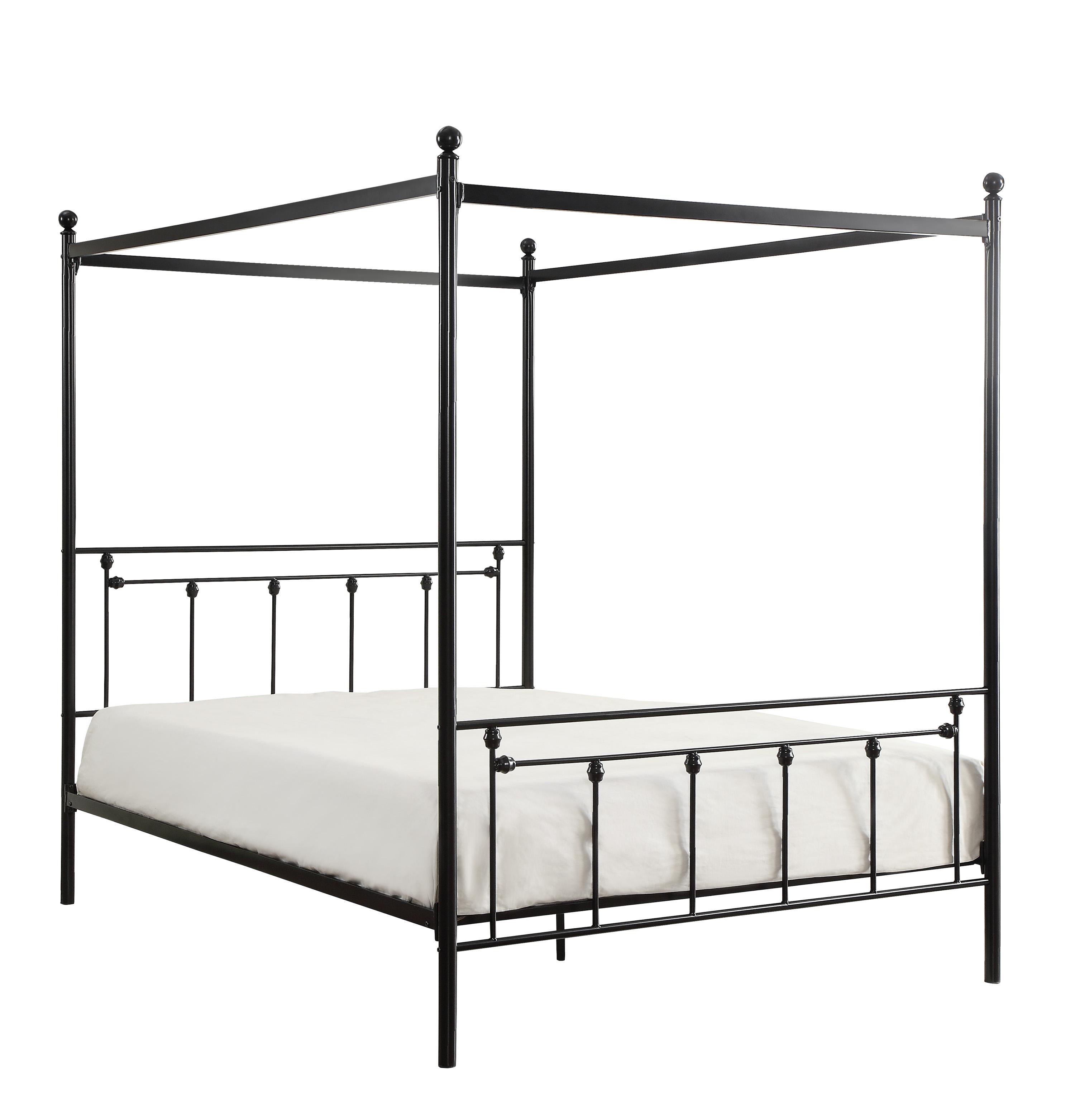 Modern Canopy Bed 1761-1 Chelone 1761-1 in Black 