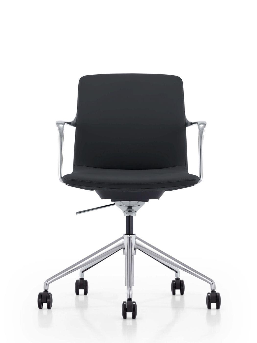 Contemporary, Modern Desk Chair Sundar VGFUFK004-B11-BLK-OC in Black Leatherette