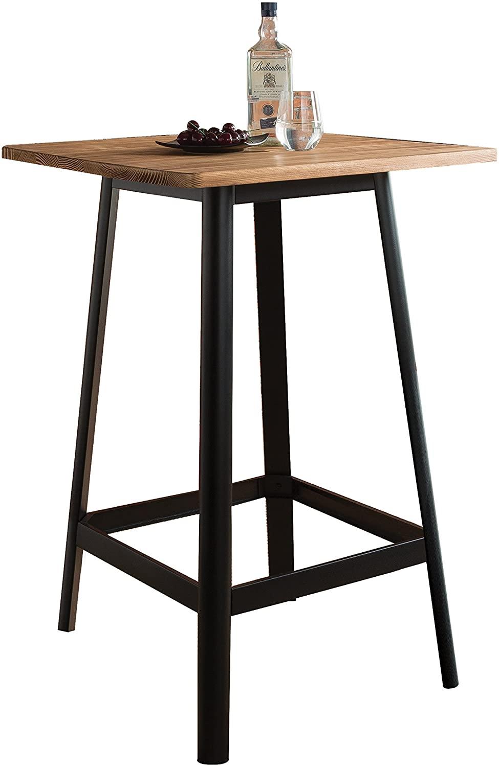 Modern Bar Table Jacotte 72330 in Black 