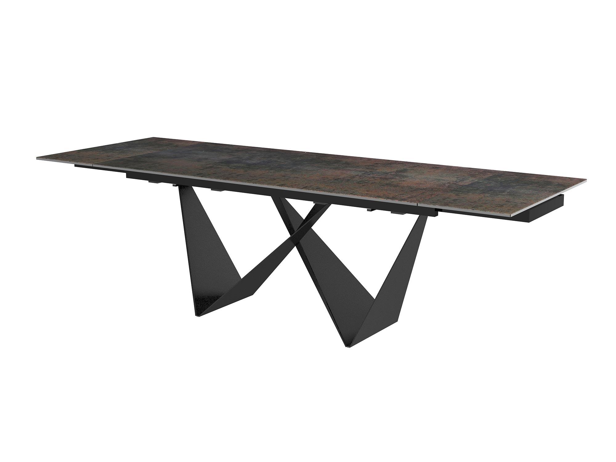 

    
Modern Black Powder-coated Metal Dining Table WhiteLine DT1635E-BLK Jack

