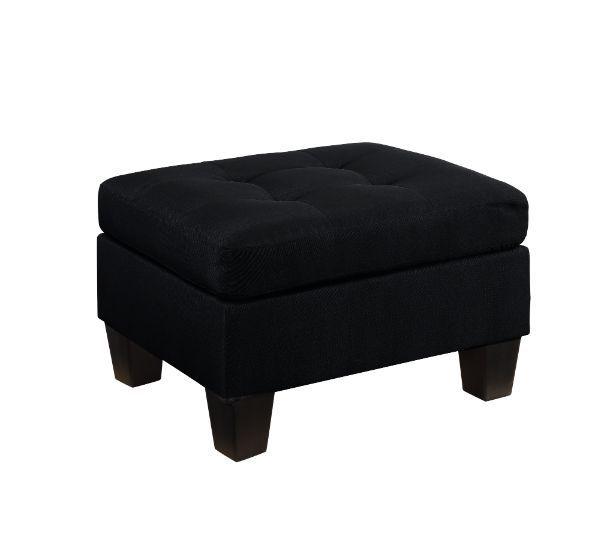 

                    
Acme Furniture Earsom Sectional Sofa Black Upholstered Purchase 
