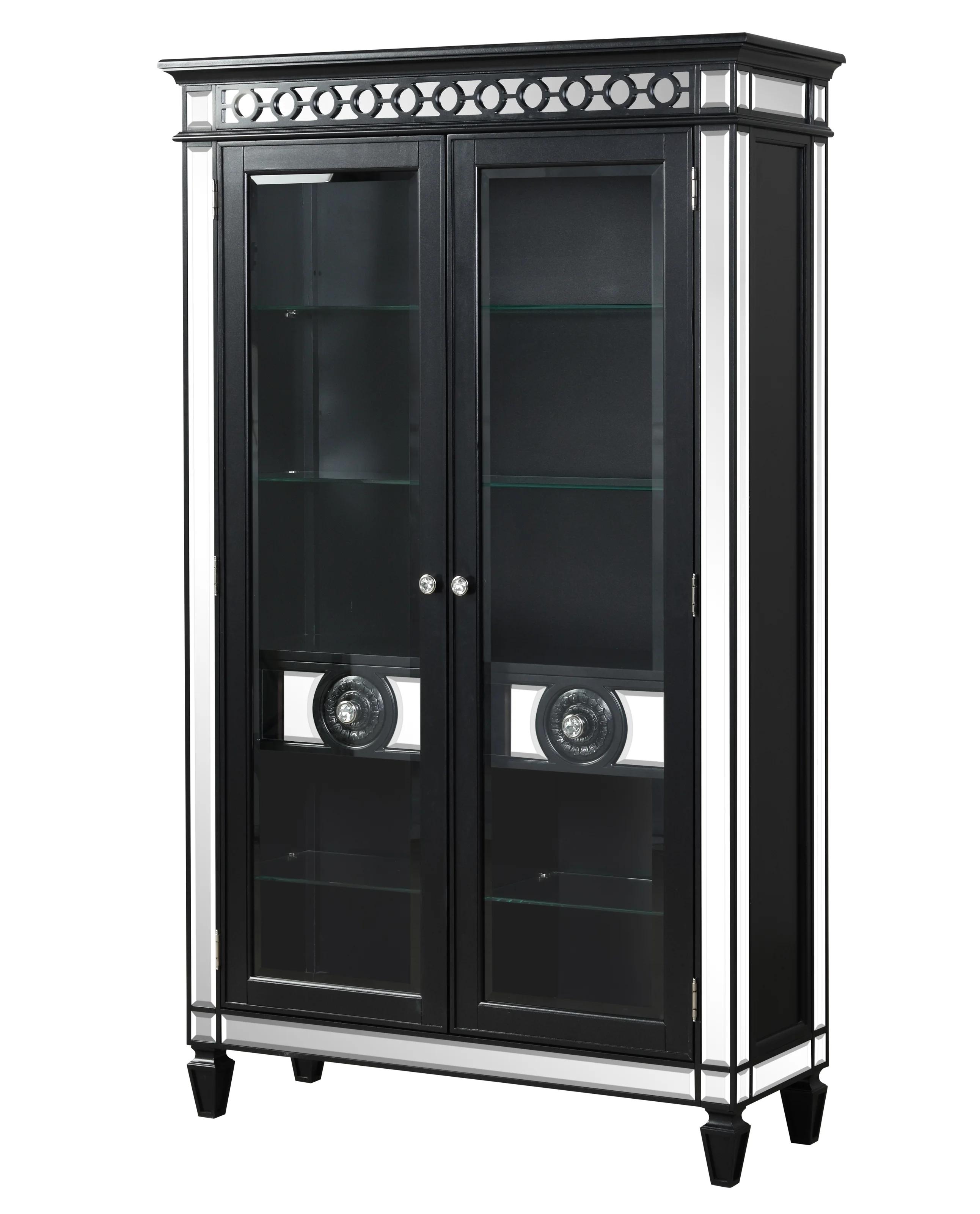 Modern, Transitional Curio Cabinet Varian II DN00593 in Black 