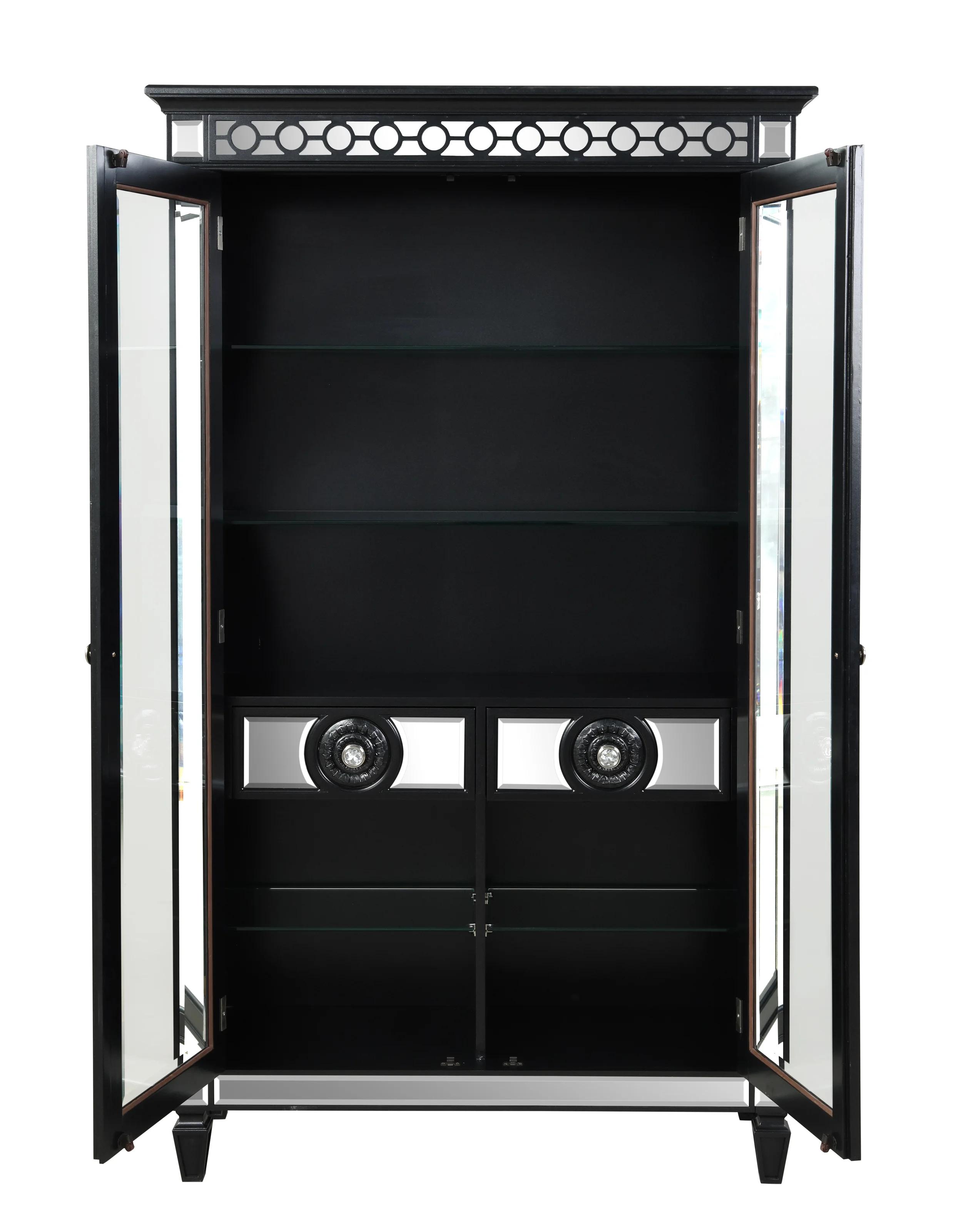 

    
Acme Furniture Varian II Curio Cabinet Black DN00593

