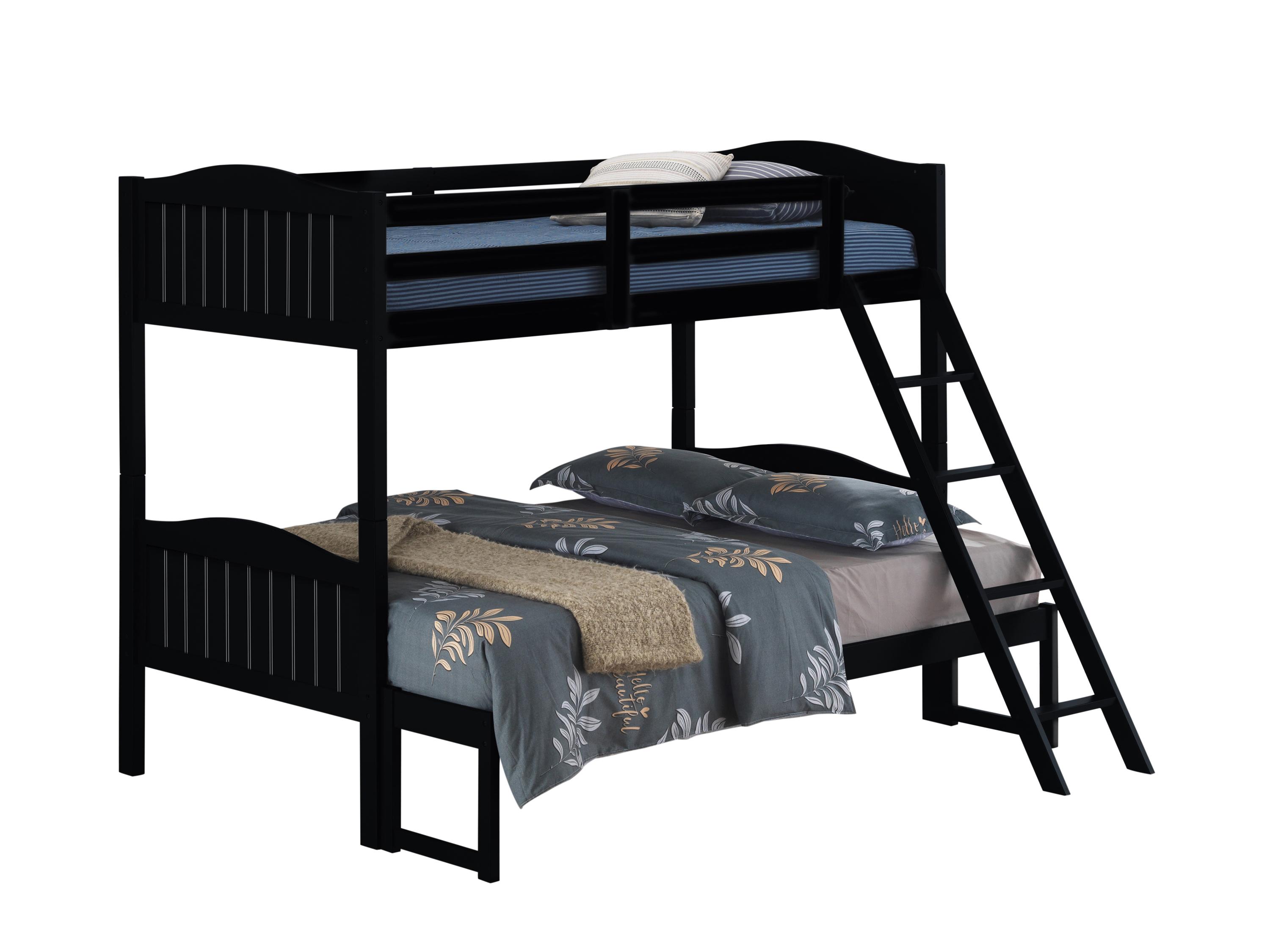 Modern Bunk Bed 405054BLK Littleton 405054BLK in Black 