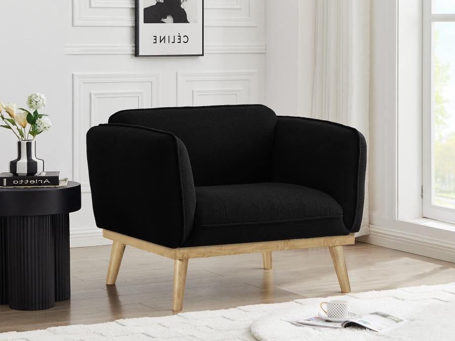 

    
Modern Black Solid Wood Chair Meridian Furniture Nolita 159Black-C
