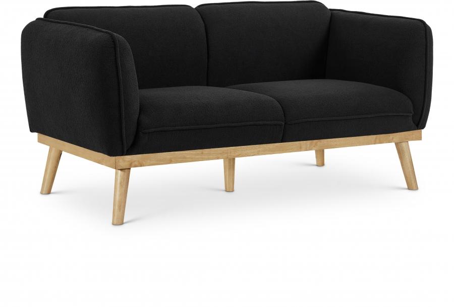 

    
Modern Black Solid Wood Living Room Set 2PCS Meridian Furniture Nolita 159Black-S-2PCS
