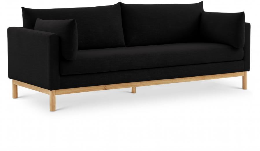 

    
Modern Black Solid Wood Sofa Meridian Furniture Langham 157Black-S
