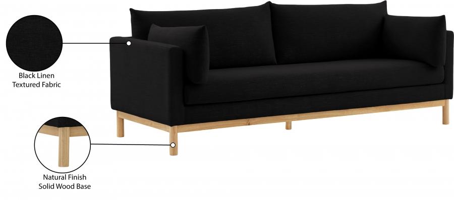 

    
157Black-S Modern Black Solid Wood Sofa Meridian Furniture Langham 157Black-S
