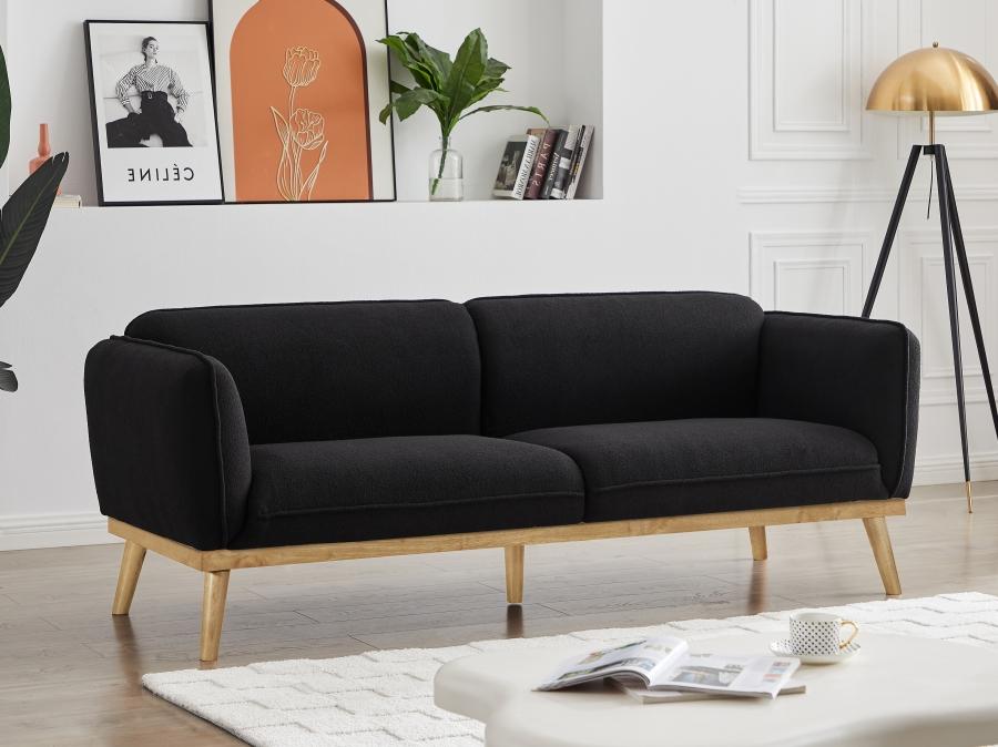 

    
Modern Black Solid Wood Sofa Meridian Furniture Nolita 159Black-S
