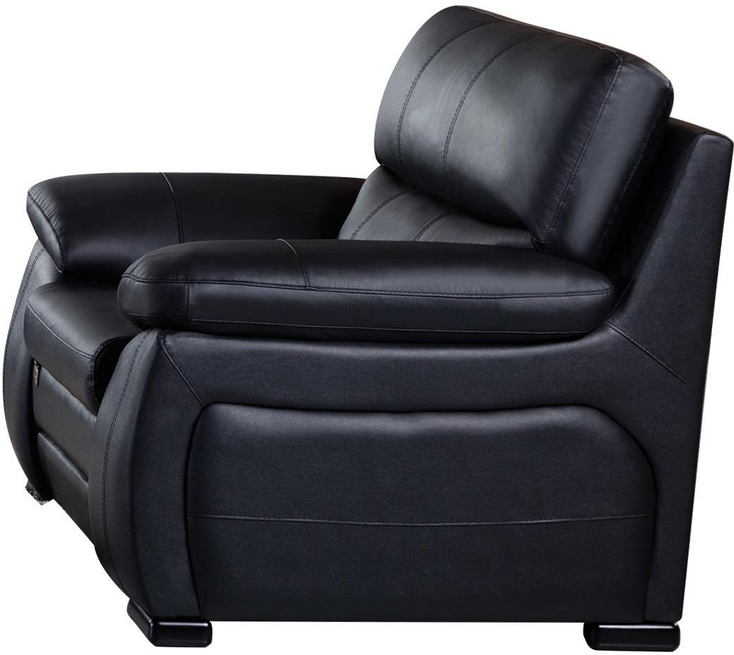 

                    
American Eagle Furniture EK041-BK Sofa Set Black Top grain leather Purchase 
