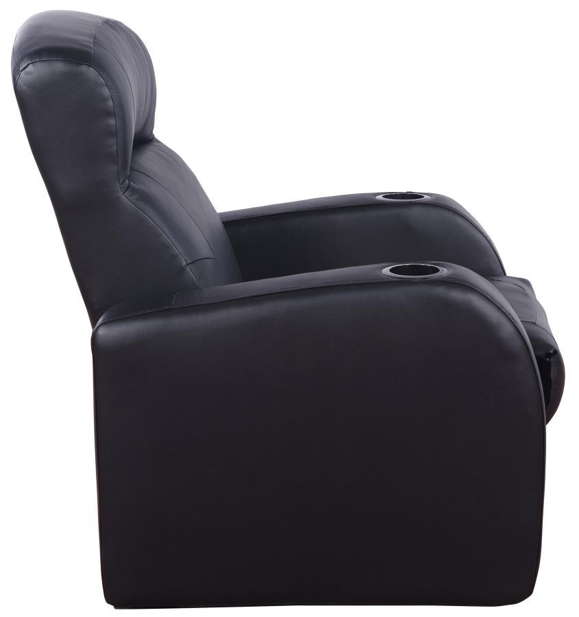 

                    
Coaster 600001 Cyrus Recliner Black Top Grain Leather Match Purchase 
