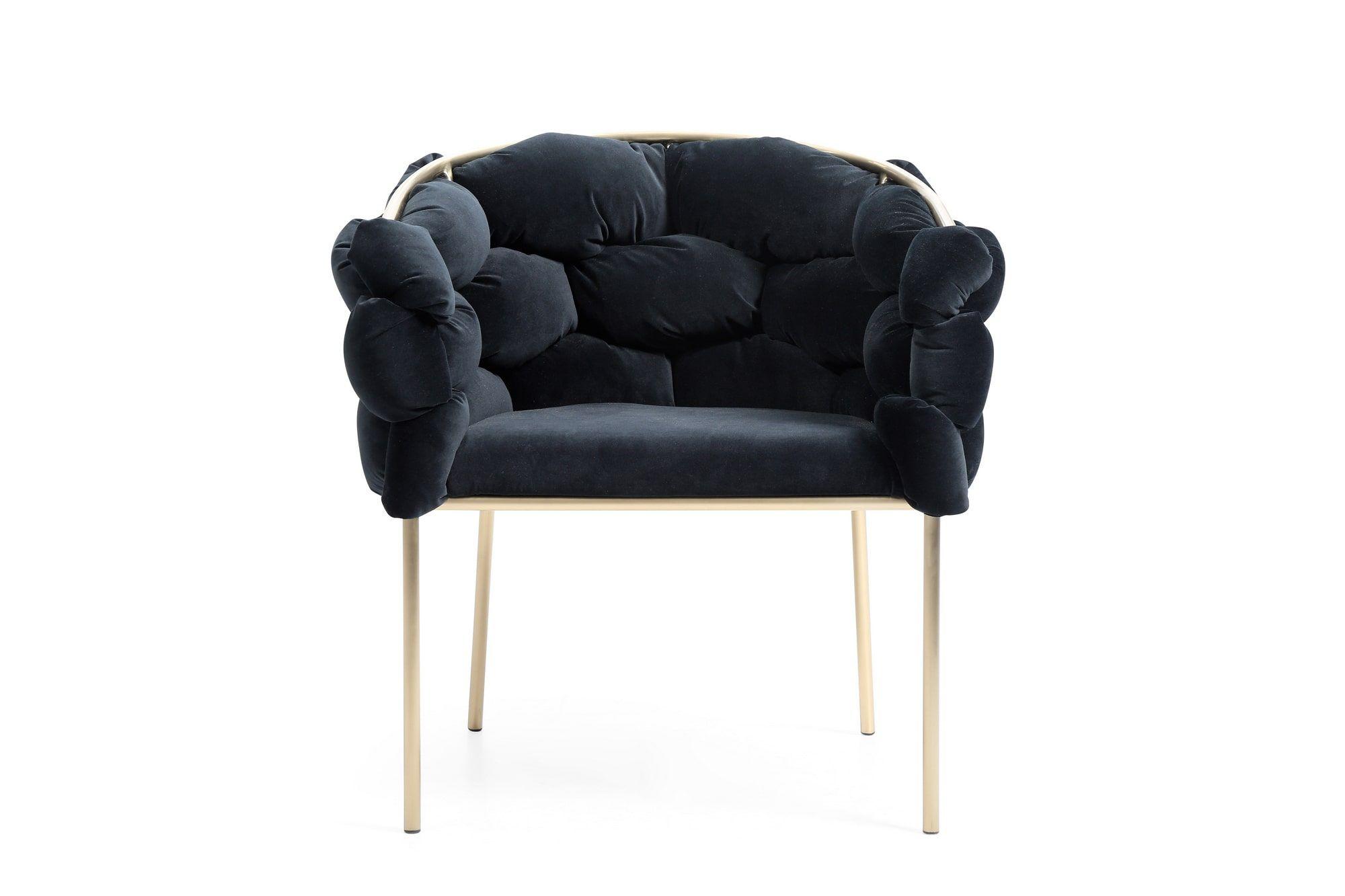 Contemporary, Modern Dining Chair Set Debra VGVCB202A-2pcs in Black Velour Fabric