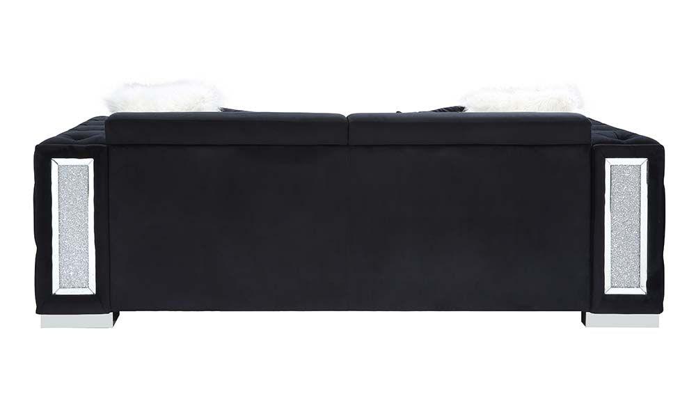 

                    
Acme Furniture Trislar Sofa Black Velvet Purchase 
