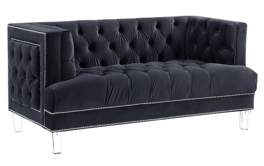 

    
Acme Furniture Ansario Sofa and Loveseat Set Black 56460-2pcs
