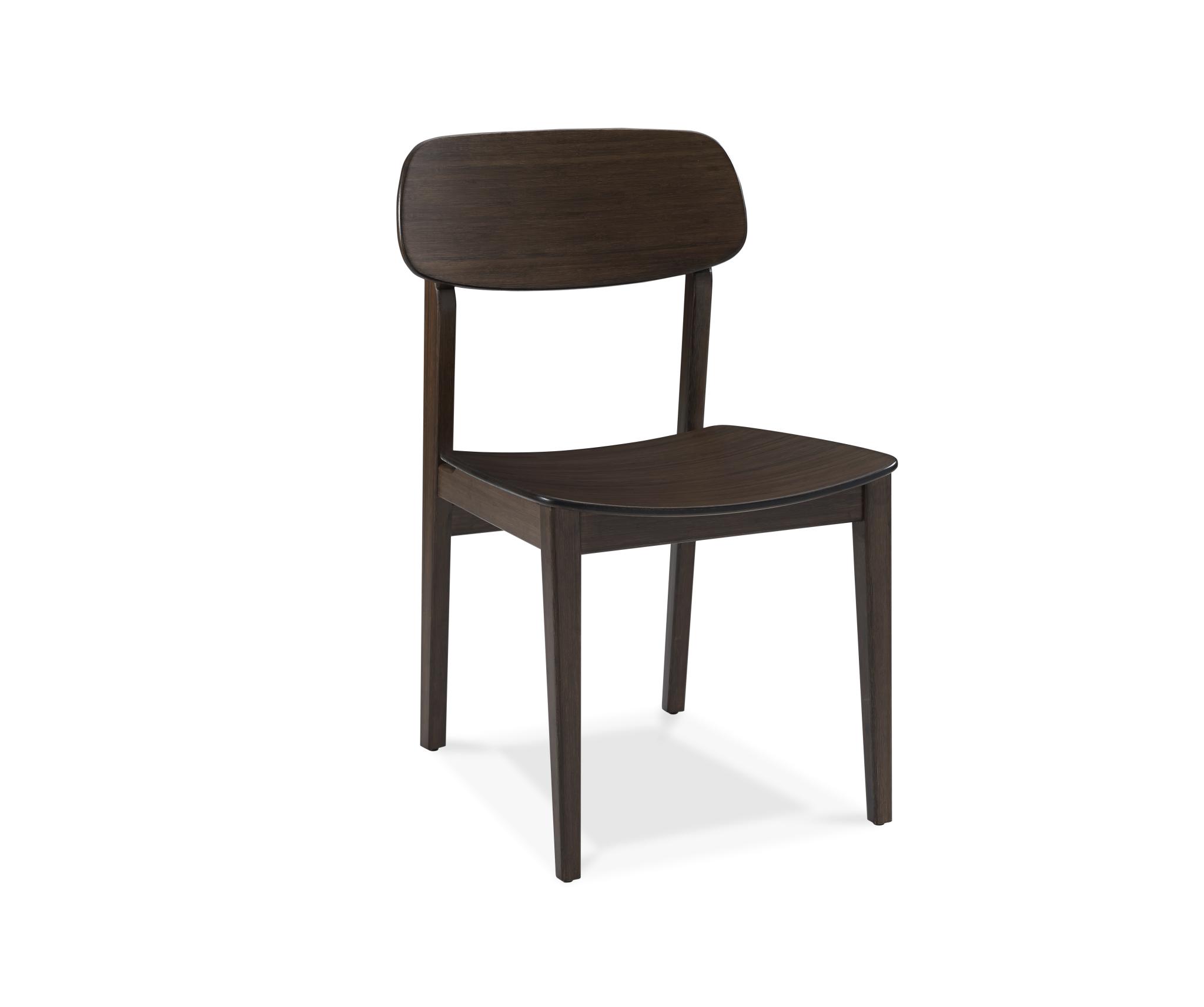 

    
Dining Chair Set 2 Pcs Black Walnut Bamboom Modern Currant by Greenington
