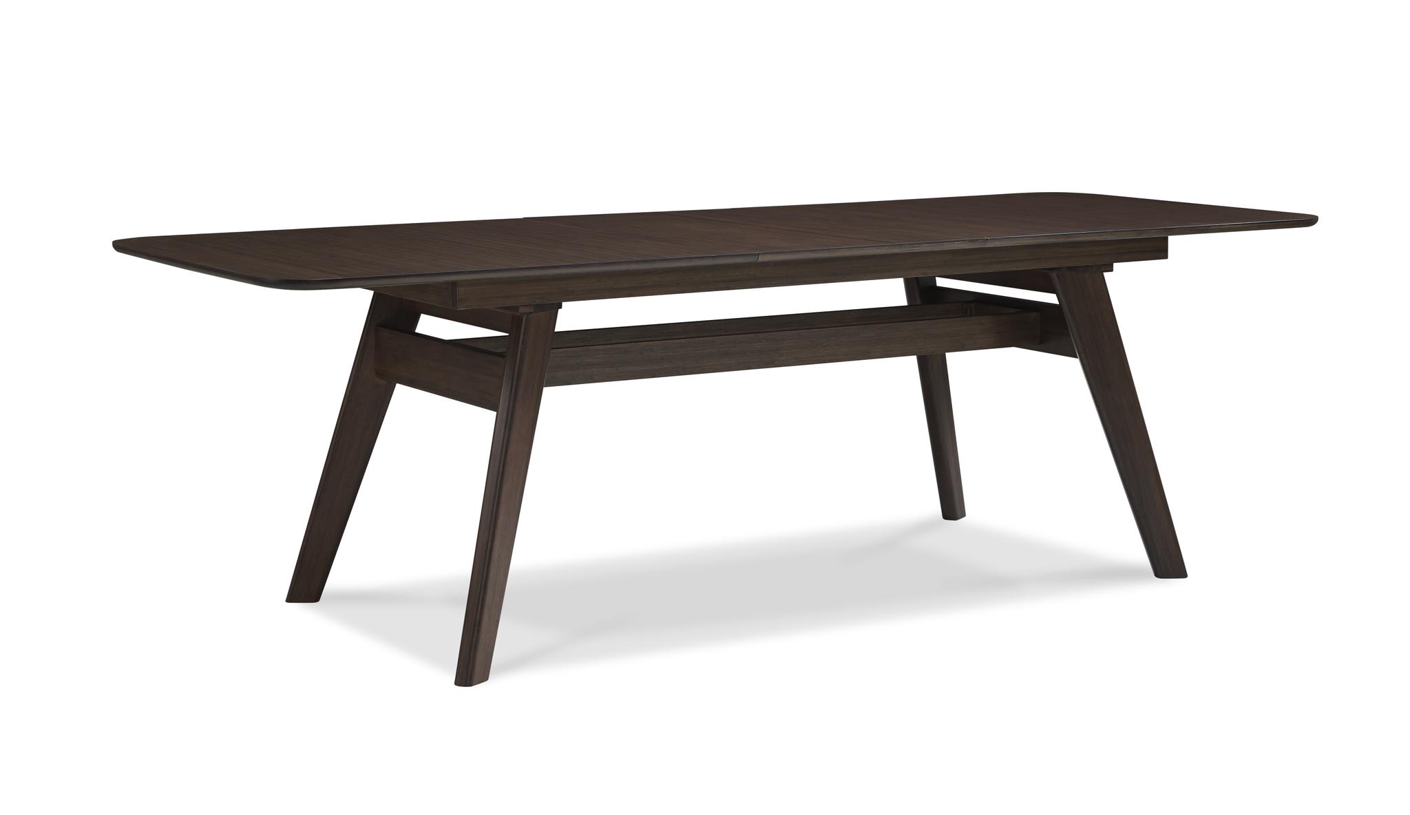 

    
Bamboo Extension Dining Table Black Walnut Modern Currant by Greenington
