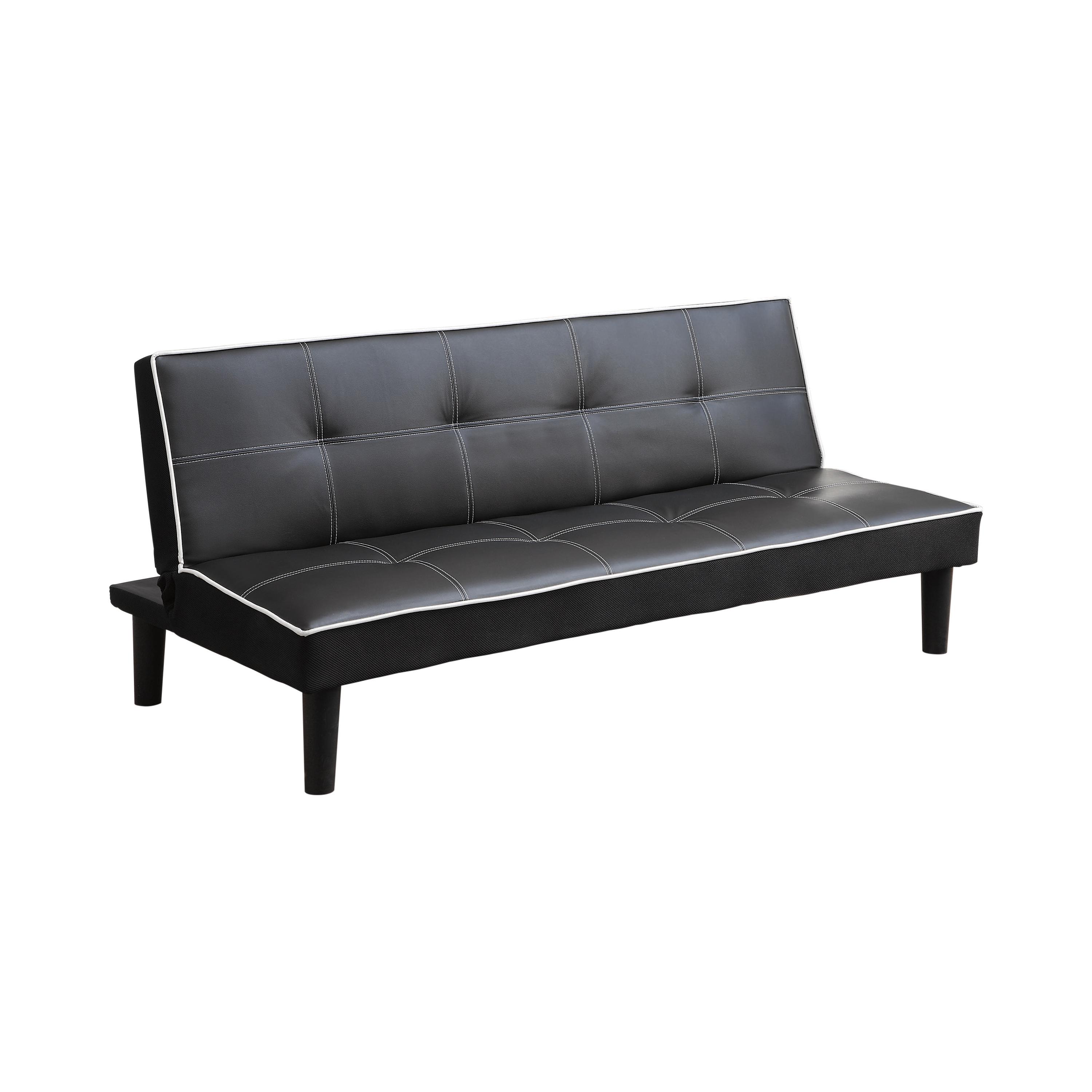 

    
Modern Black & White Leatherette Sofa Bed Coaster 550044 Katrina
