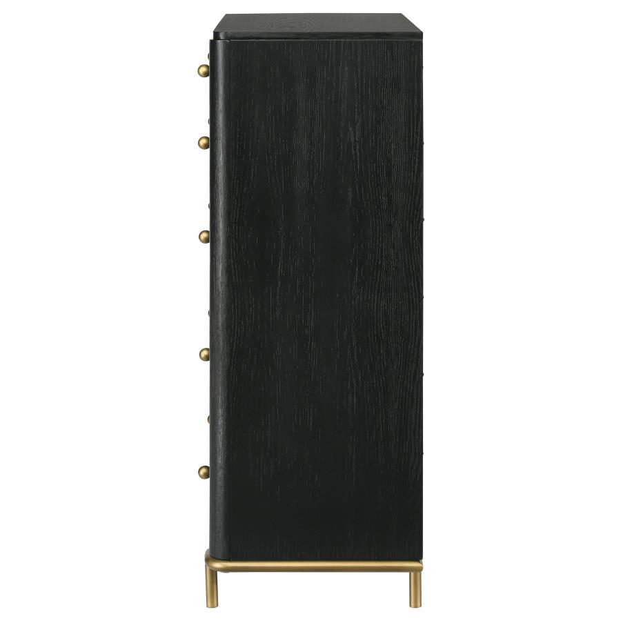 

    
224335-C Modern Black Wood Chest Coaster Arini 224335
