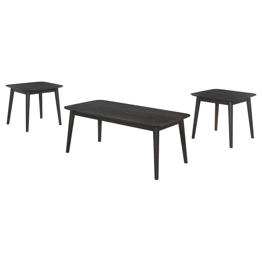 

    
Modern Black Wood Coffee Table Set 3PCS Coaster Radley 708490
