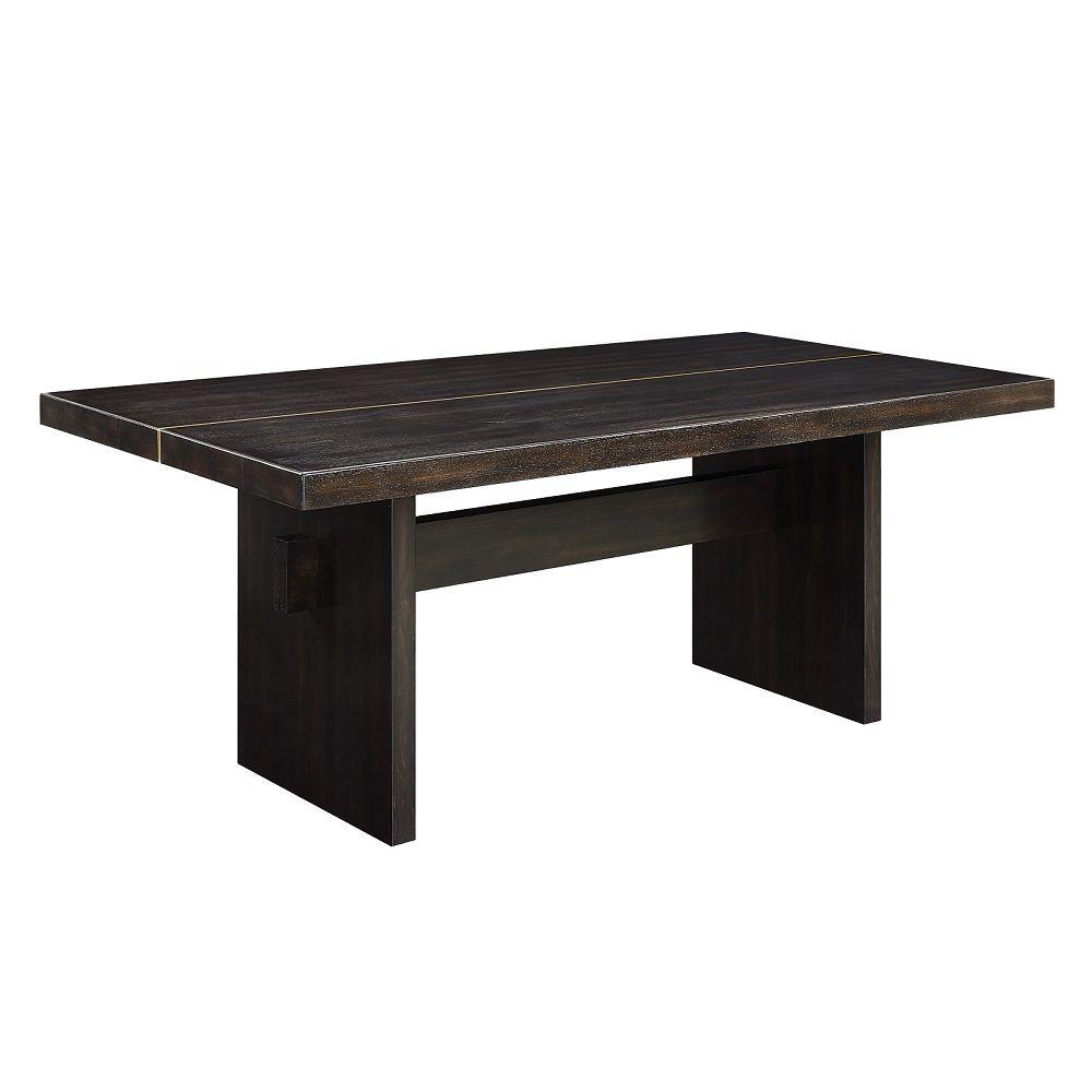 

    
Modern Black Wood Dining Table Acme Jaramillo DN02695
