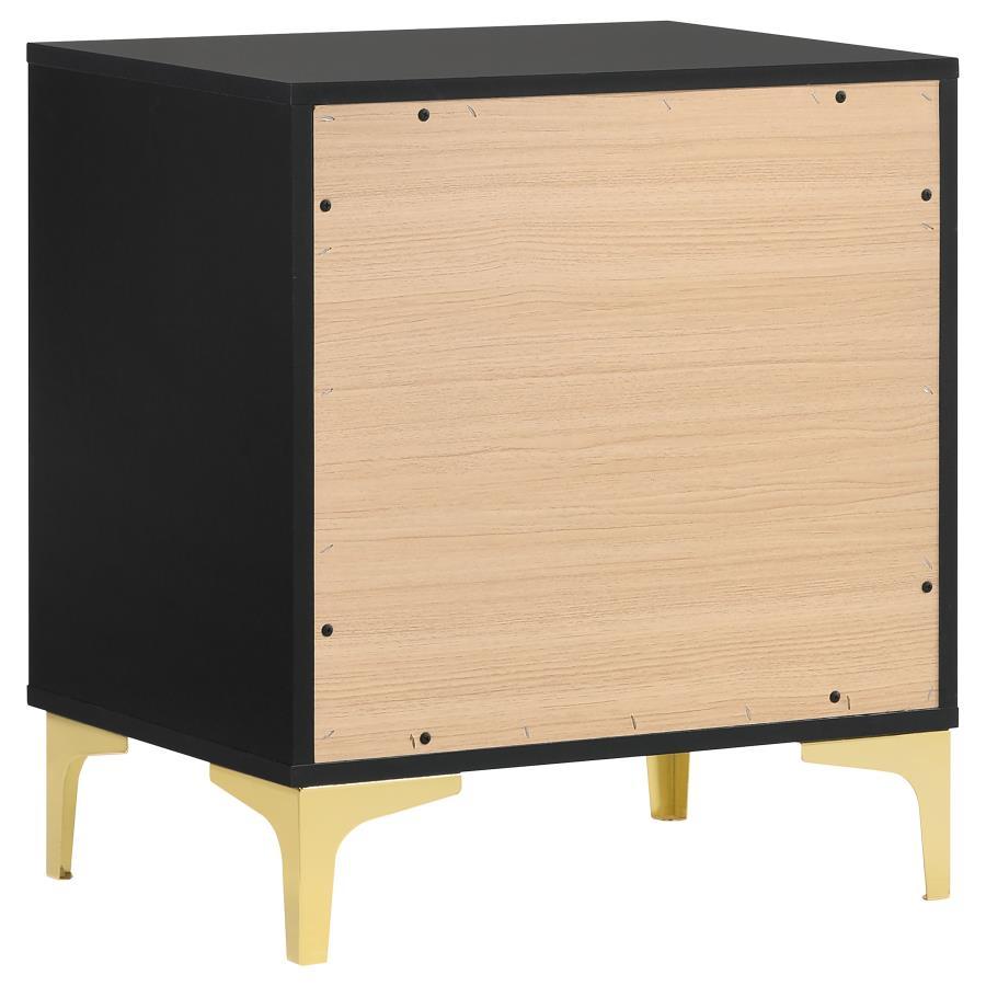 

    
Modern Black Wood King Panel Bedroom Set 5PCS Coaster Kendall 301161KE
