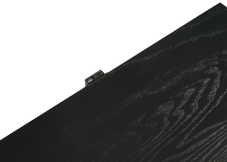 

    
Modern Black Wood Nightstand Coaster Arini 224332
