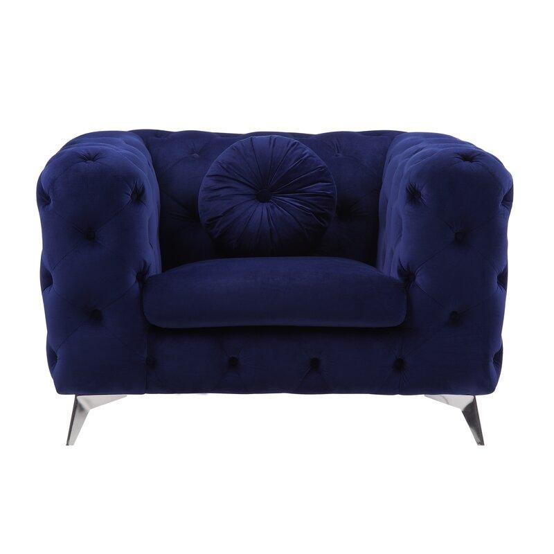 

    
Modern Blue Chair by Acme Atronia 54902
