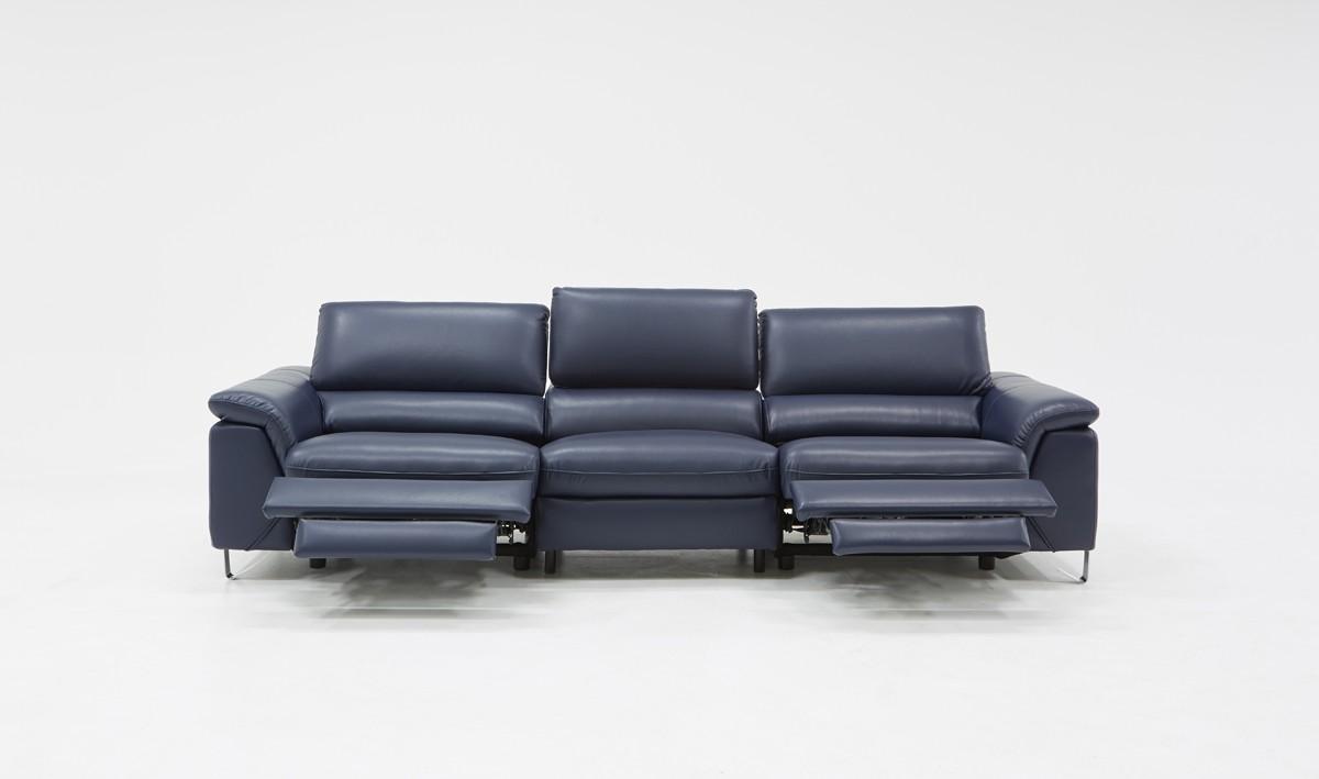 

    
Modern Blue Eco-Leather Sofa w/ Electric Recliners VIG Divani Casa Maine
