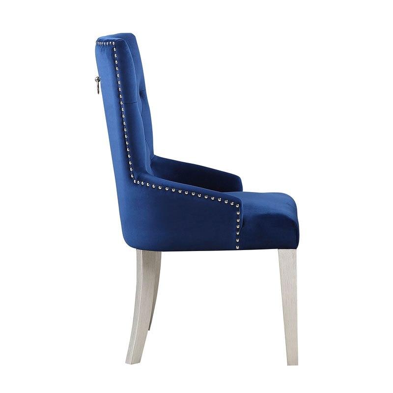 

                    
Acme Furniture Varian Dining Chair Blue Fabric Purchase 
