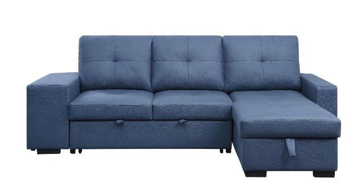 

    
Acme Furniture Strophios Futon sofa Blue 54650
