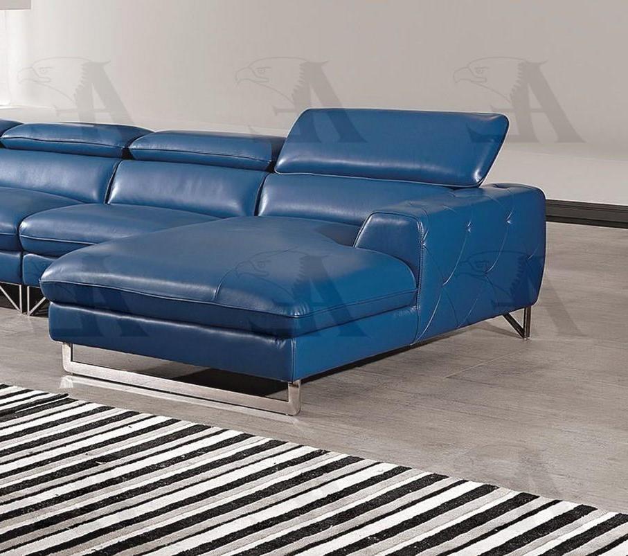 

                    
American Eagle Furniture EK-L030-BLUE Sectional Sofa Blue Full Leather Purchase 
