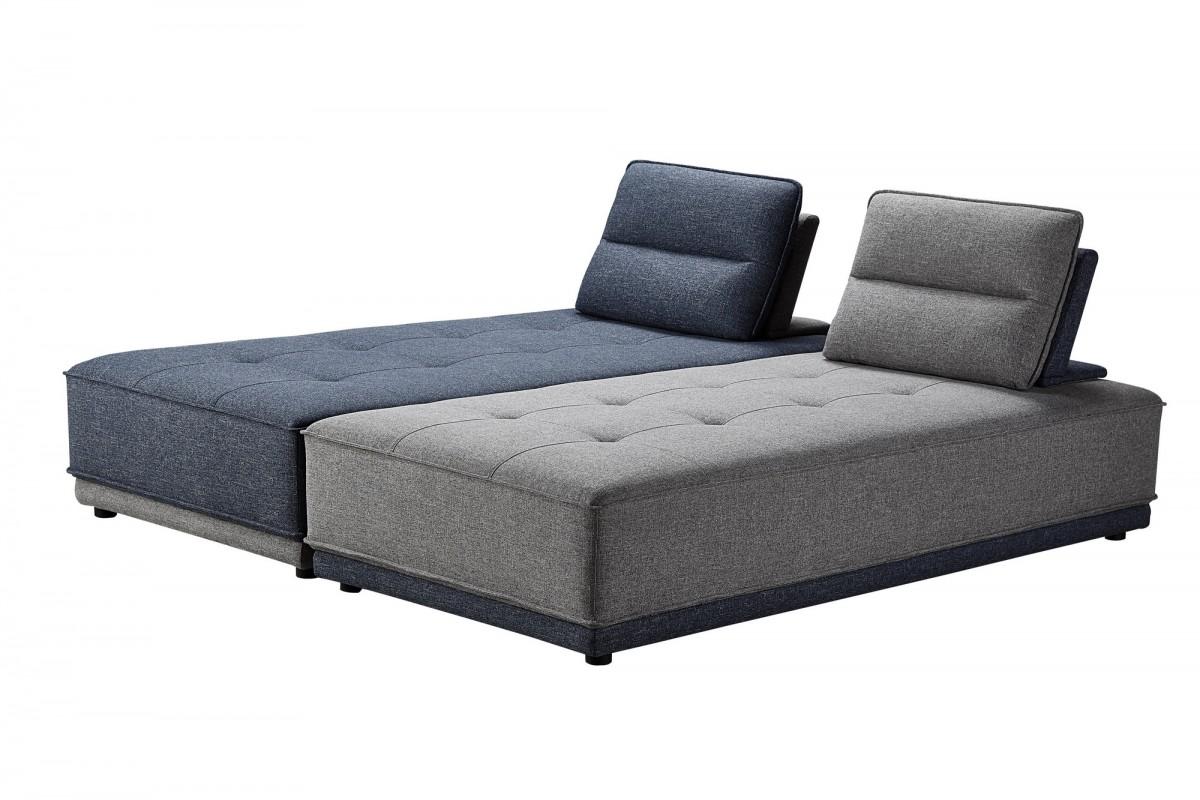 

    
 Shop  Modern Blue & Grey Fabric Sectional Sofa Modular VIG Divani Casa Glendale
