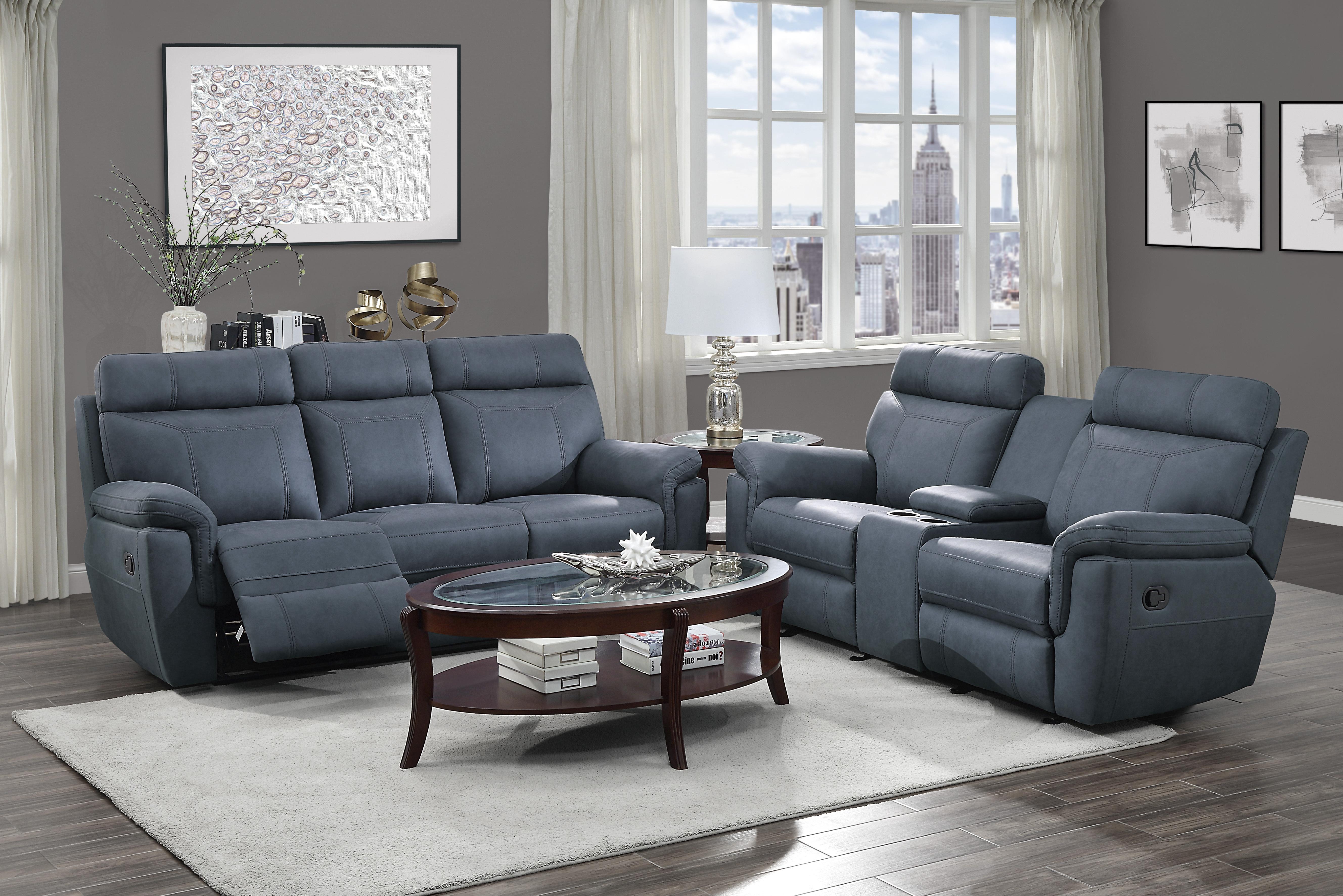

    
9301BUE-3 Clifton Reclining Sofa
