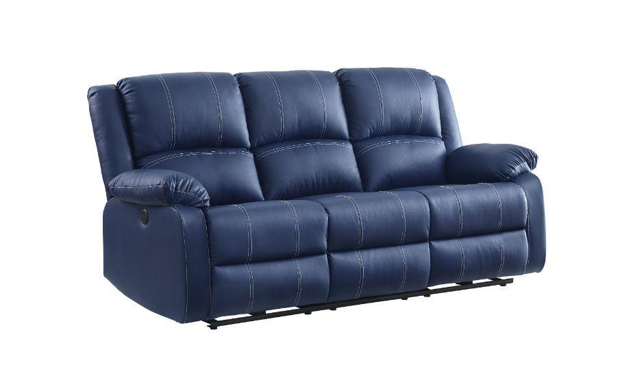 

    
Modern Blue Sofa by Acme Zuriel 54615
