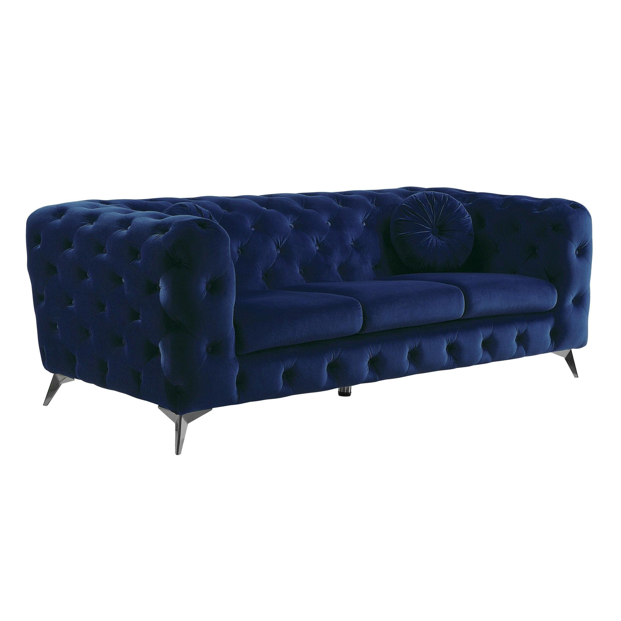 

    
Modern Blue Sofa + Loveseat by Acme Atronia 54900-2pcs

