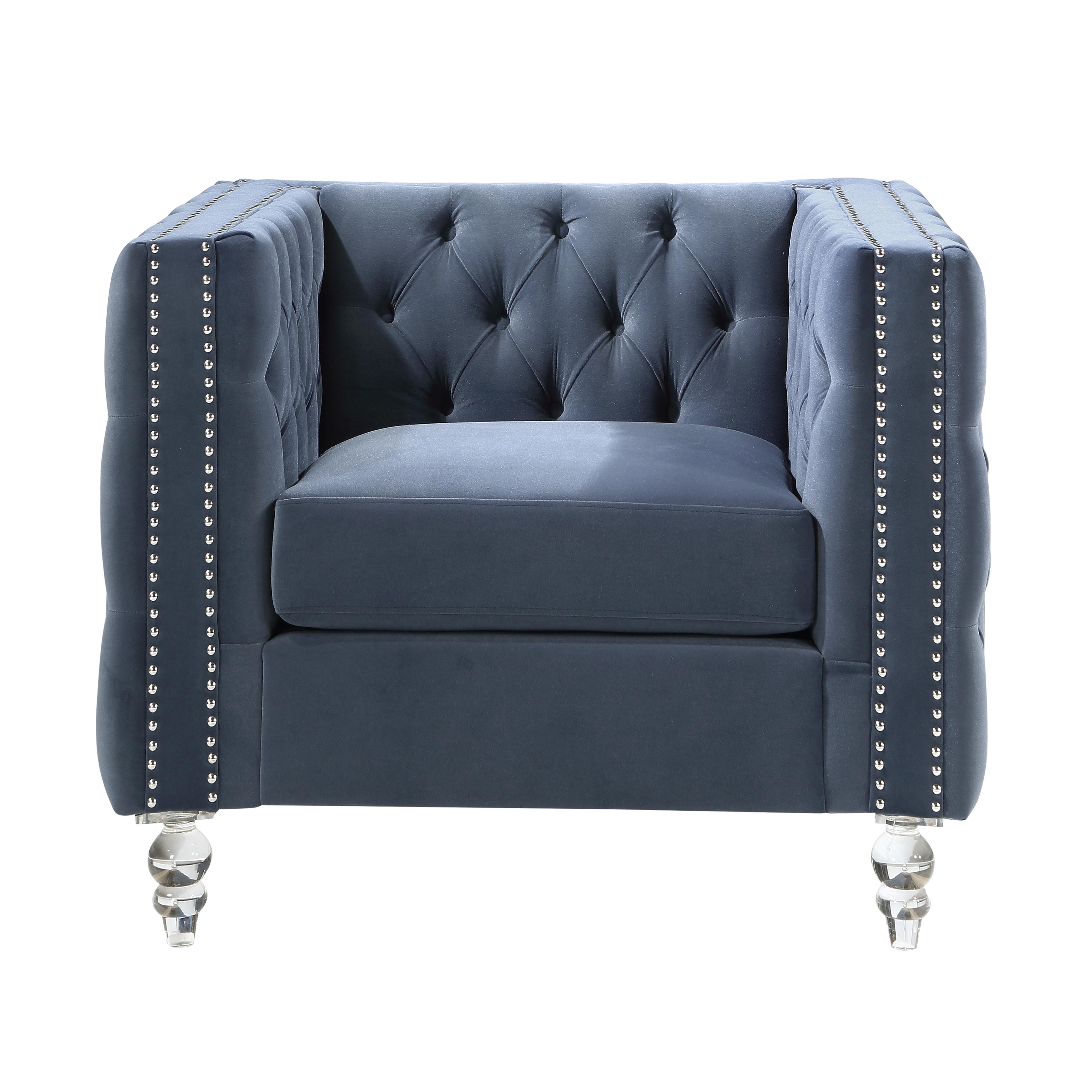 

                    
Buy Modern Blue Solid Wood Living Room Set 3pcs Homelegance 9349DBU Orina
