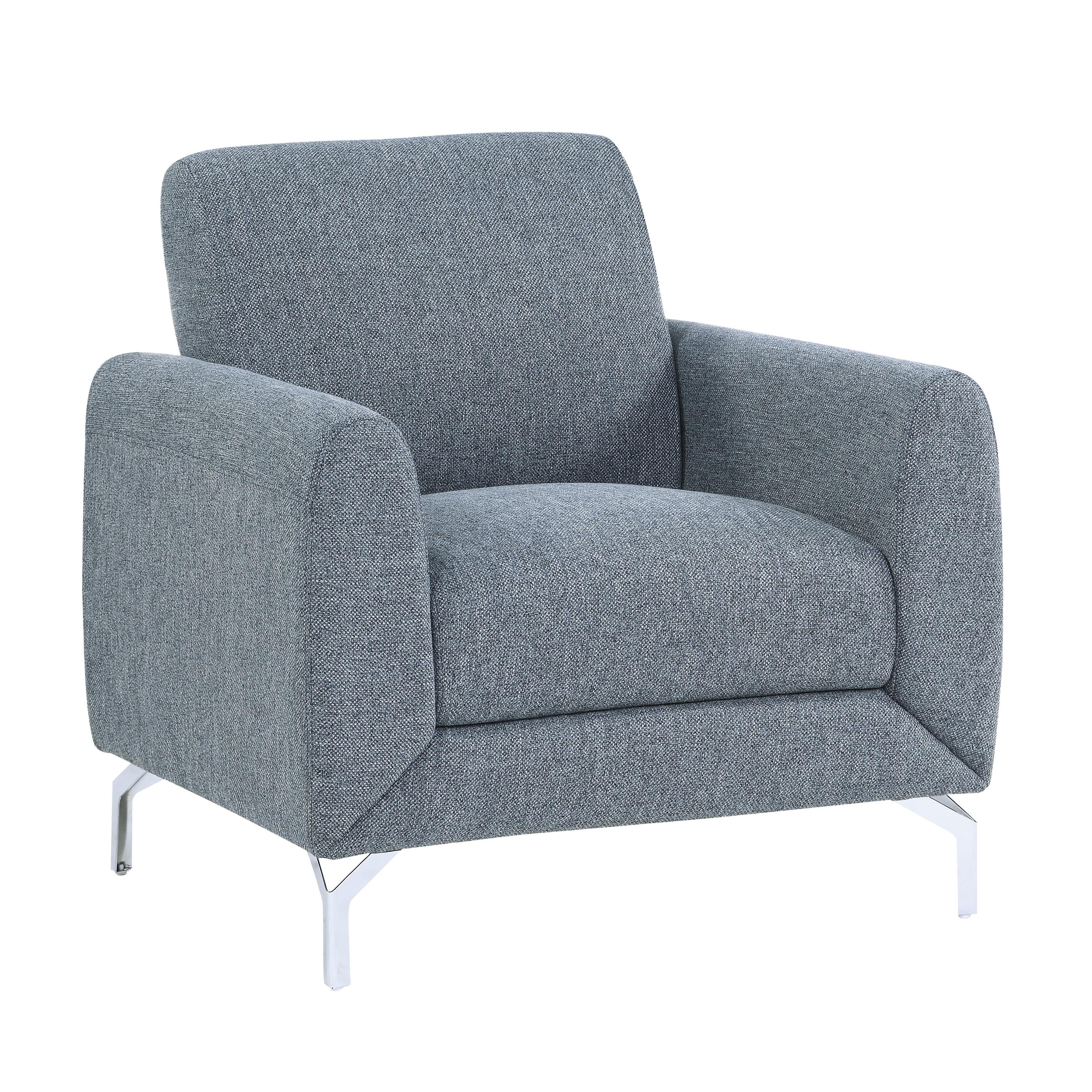 

    
Modern Blue Textured Arm Chair Homelegance 9594BUE-1 Venture
