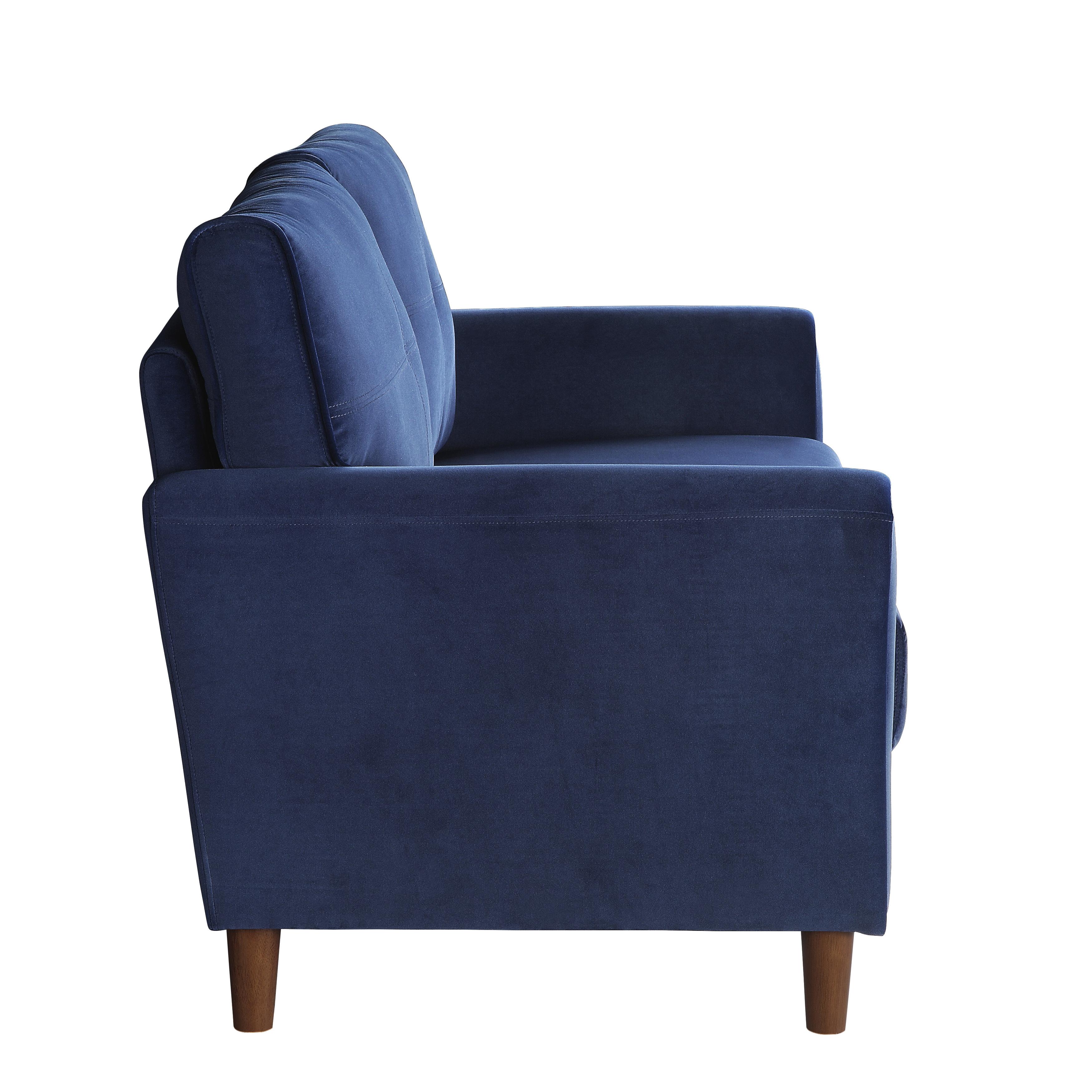 

                    
Buy Modern Blue Velvet Living Room Set 2pcs Homelegance 9348BUE Dunleith
