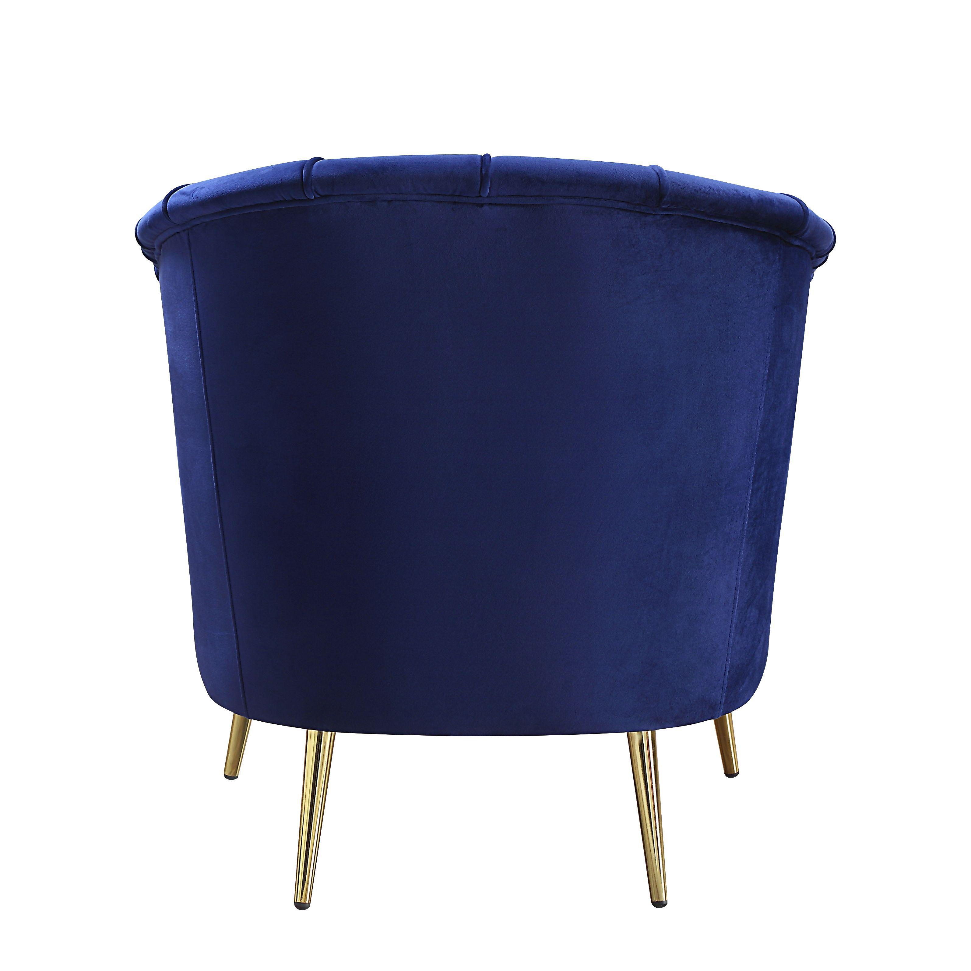 

    
LV00210-2pcs Modern Blue Velvet Sofa + 2 Chairs by Acme Eivor LV00210-2pcs
