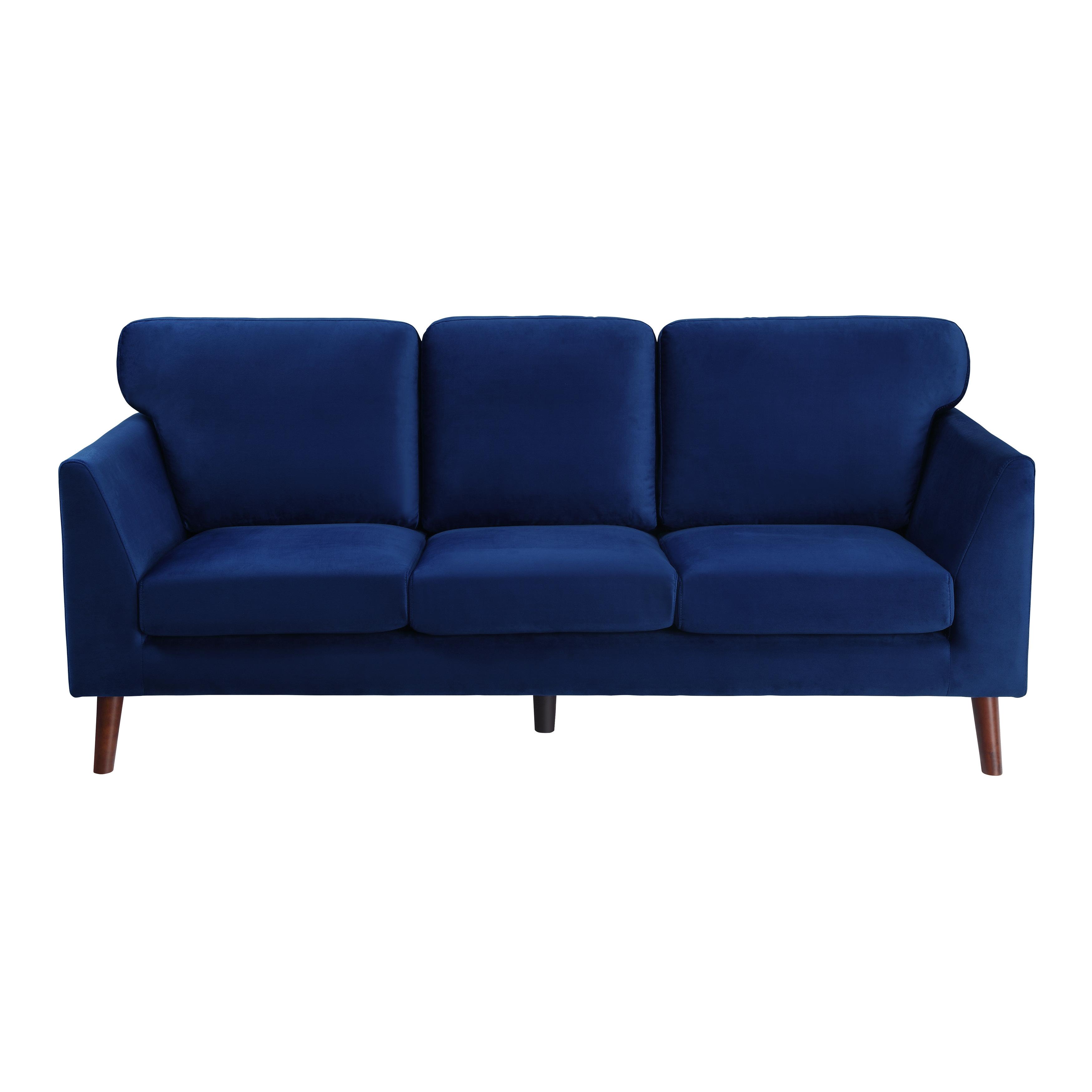 

    
Modern Blue Velvet Sofa Homelegance 9338BU-3 Tolley
