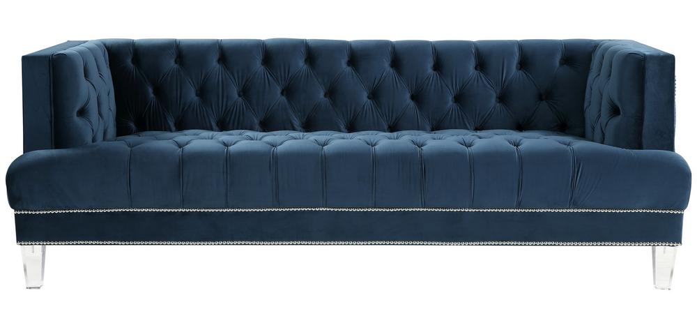 

                    
Acme Furniture Ansario Sofa and Loveseat Set Blue Velvet Purchase 
