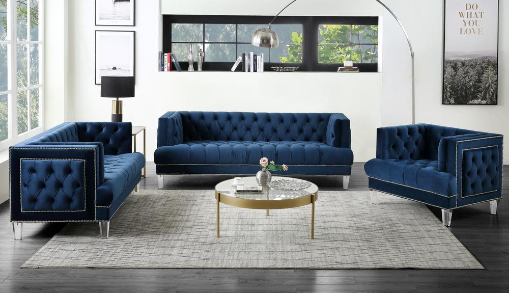 

                    
Buy Modern Blue Velvet Sofa + Loveseat by Acme Ansario 56455-2pcs
