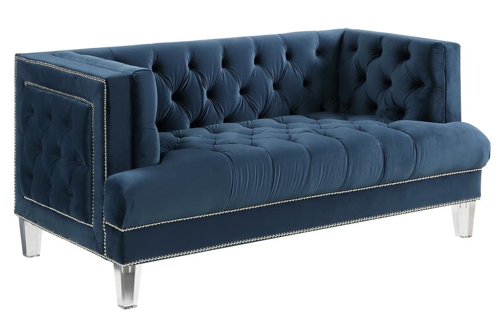 

    
Acme Furniture Ansario Sofa and Loveseat Set Blue 56455-2pcs
