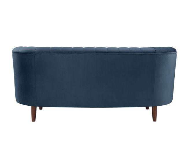 

    
LV00169-3pcs Modern Blue Velvet Sofa + Loveseat + Chair by Acme Millephri LV00169-3pcs
